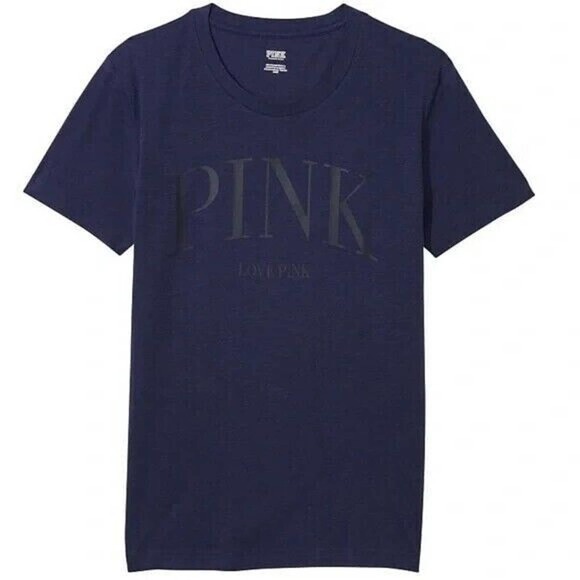 T-shirt Victoria's Secret PINK Campus Love - Col Rond, Manches Courtes, Neuf Avec étiquette
